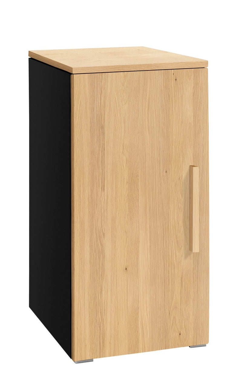 Hasena Kommode Unito Selezione Schwarz mit Eiche bright, schmal