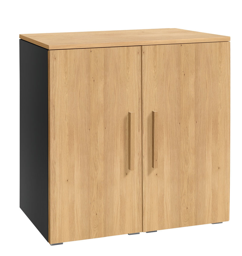 Hasena Kommode Portina Selezione Eiche bright mit schwarzem MDF-Korpus