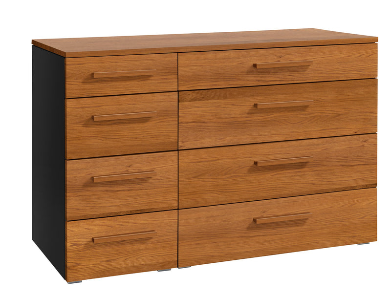 Hasena Cassino Kommode Selezione Eiche brandy mit 8 Schubladen
