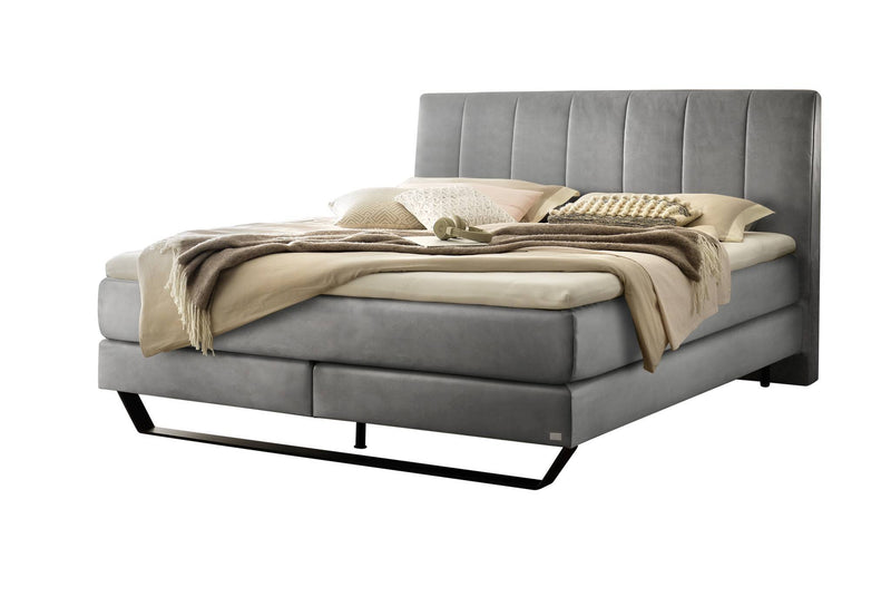 Hasena Boxspringbett Ambra Pronto mit Kufengestell in Schwarz/Grau
