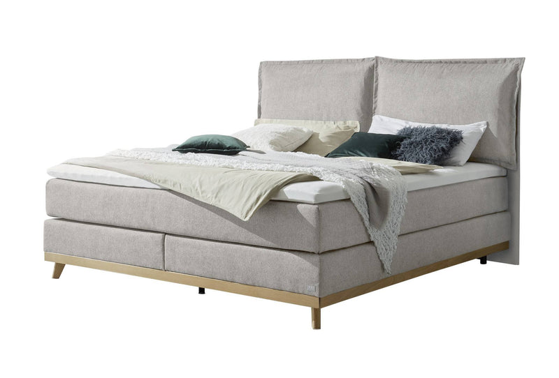 Hasena Boxspringbett Imelda Pronto in Eiche bright mit Topper