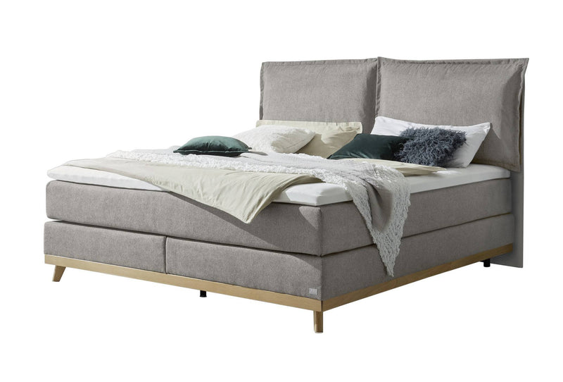 Hasena Boxspringbett Imelda Pronto Boxspring, Eiche bright, Bezug Pace grey