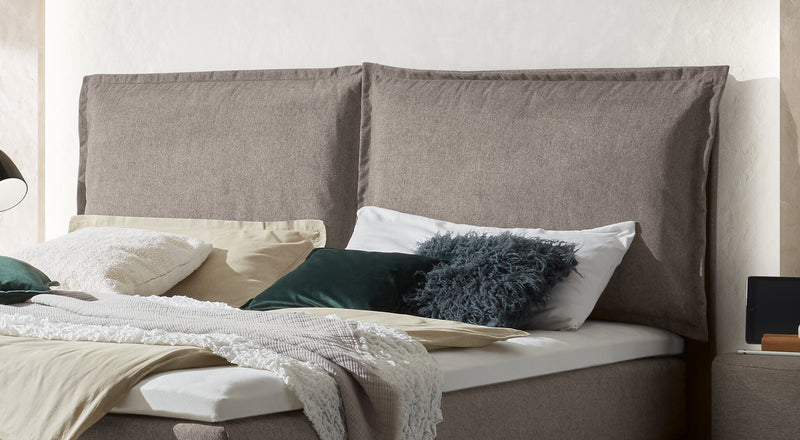 Hasena Boxspringbett Imelda Pronto Boxspring, Eiche bright, Bezug Pace grey