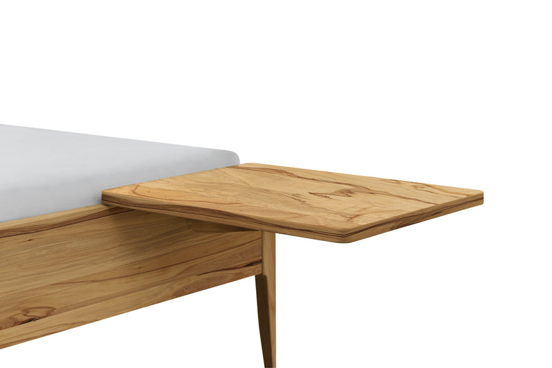Hasena Nachttisch Drift Wildbuche natur, schwebend am Bett montierbar