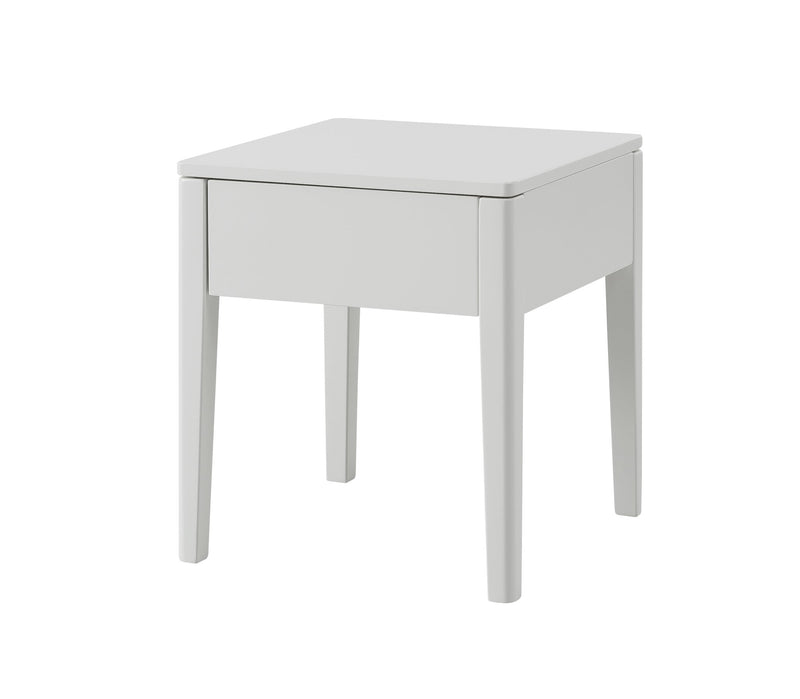 Hasena Nachttisch Styly Weiß mit gedämpfter Schublade, Lounge-Serie