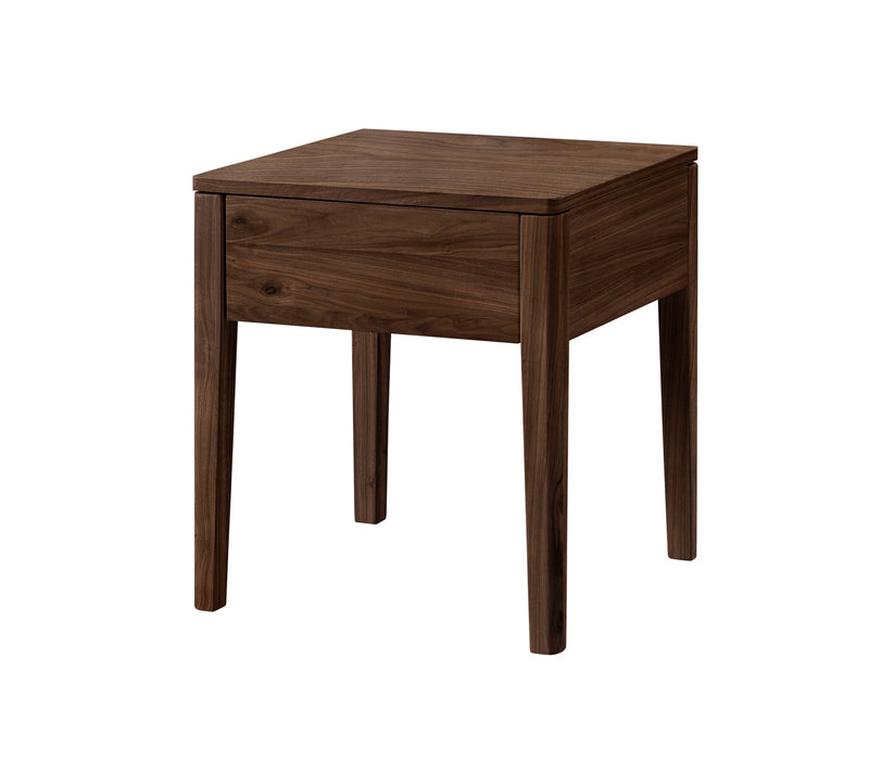 Hasena Nachttisch Styly Nussbaum geölt mit Schublade, Lounge-Serie