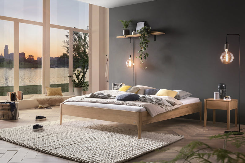 Hasena Pieve Massivholzbett Eiche bright geölt, Lounge-Kollektion