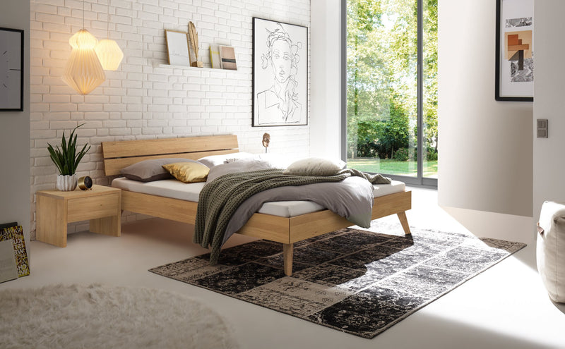 Hasena Massivholzbett Ortona Trento in Eiche bright geölt fürs Schlafzimmer