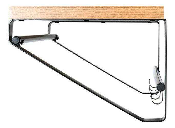 Haku Wandgarderobe mit 5 Haken, Kleiderstange und Ablage in Eiche-Optik