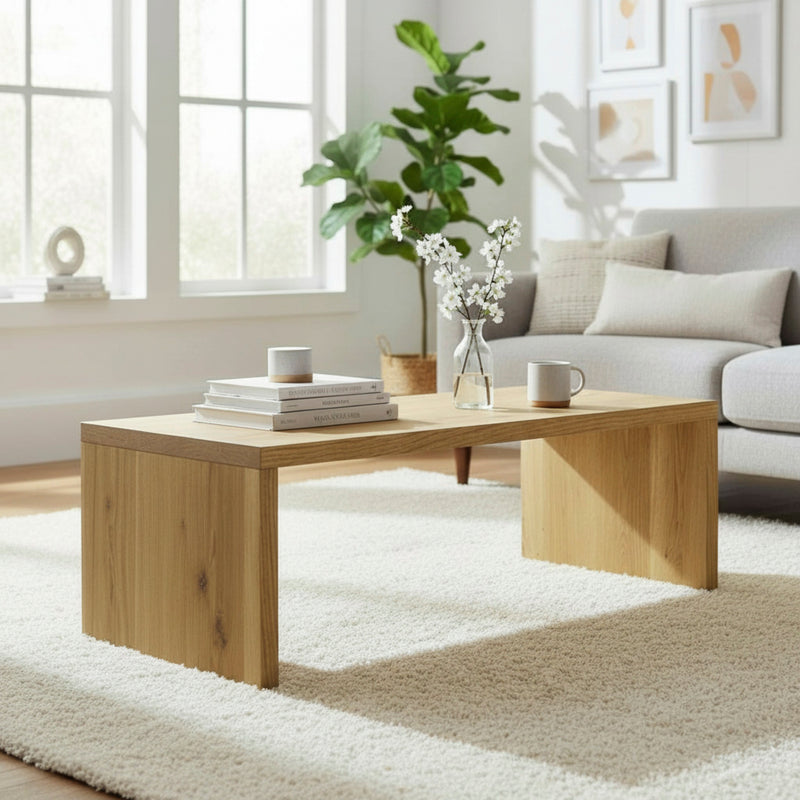 Haku Couchtisch Eiche mit Echtholzfurnier, 120x60x40 cm