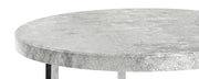 Beistelltisch rund, Betonoptik mit Chrom-Gestell im Y-Design – Ansicht 4