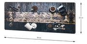 Wandgarderobe Kaffeetasse mit 5 Edelstahlhaken, Braun-Silber – Ansicht 5