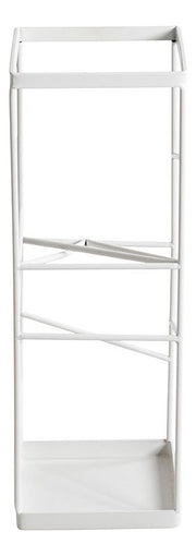 Schirmständer Stahlrohr weiß für 4-5 Schirme, 17x17x49 cm – Ansicht 5