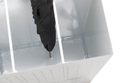 Schirmständer weiß mit Motivdruck, für 4-5 Schirme, Metall – Ansicht 4