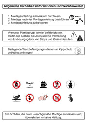 Standregal mit Stahlgestell, Eiche-Dekor und Kippschutz – Ansicht 10