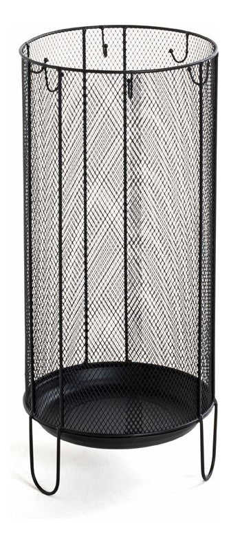 Schirmständer aus Metall, schwarz, modern, für 4-5 Schirme – Ansicht 1