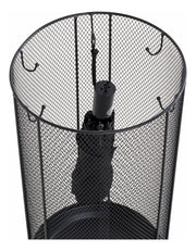 Schirmständer aus Metall, schwarz, modern, für 4-5 Schirme – Ansicht 3