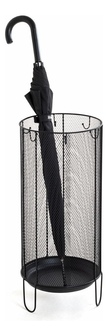 Schirmständer aus Metall, schwarz, modern, für 4-5 Schirme – Ansicht 4