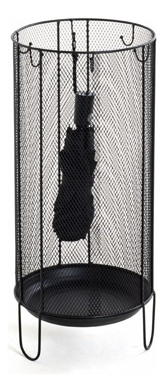 Schirmständer aus Metall, schwarz, modern, für 4-5 Schirme – Ansicht 5