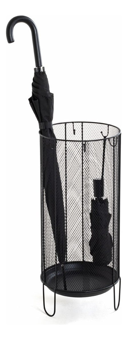 Schirmständer aus Metall, schwarz, modern, für 4-5 Schirme – Ansicht 6