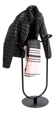 Herrendiener Dressboy aus schwarzem Stahlrohr, 116 cm hoch – Ansicht 5