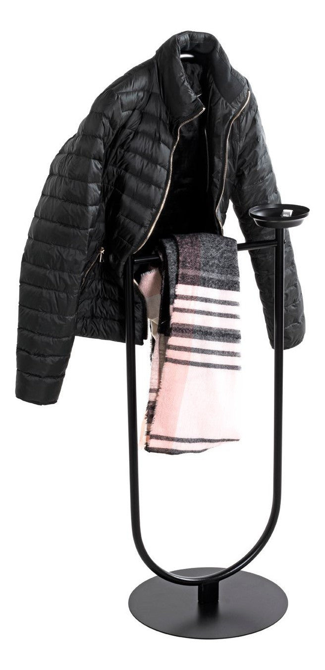 Herrendiener Dressboy aus schwarzem Stahlrohr, 116 cm hoch – Ansicht 5