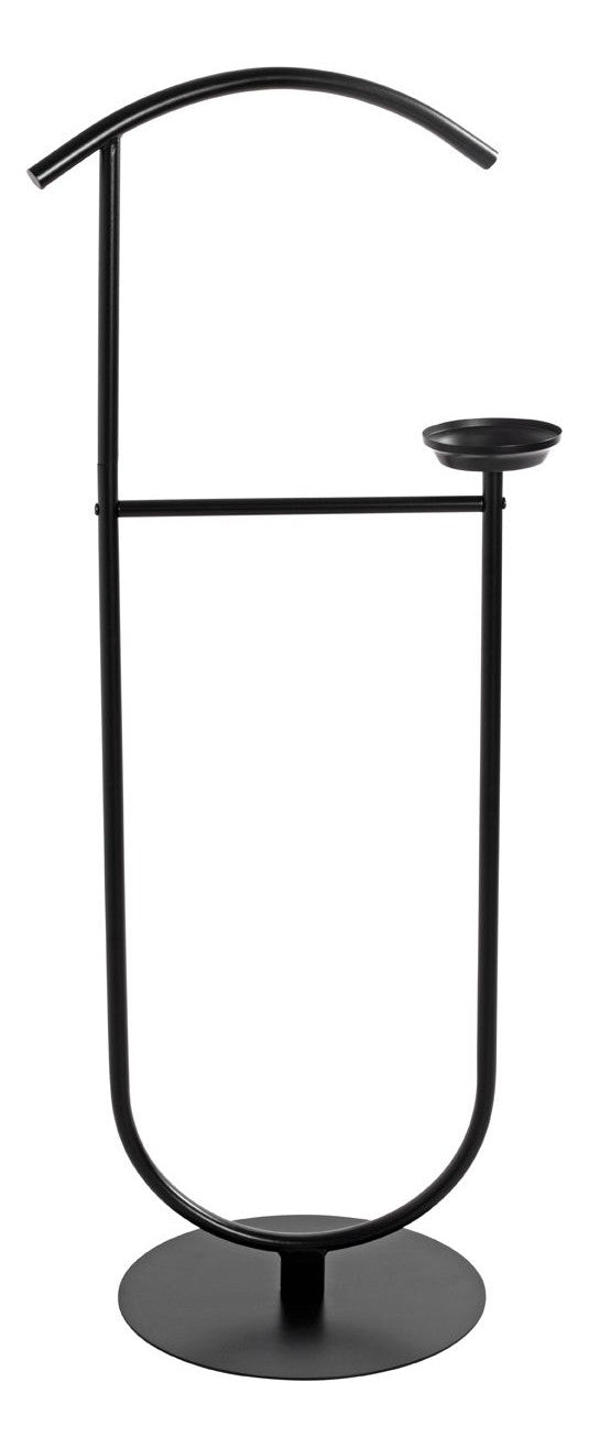 Herrendiener Dressboy aus schwarzem Stahlrohr, 116 cm hoch – Ansicht 7