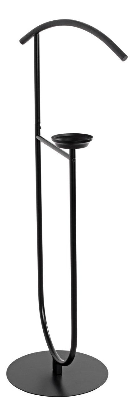 Herrendiener Dressboy aus schwarzem Stahlrohr, 116 cm hoch – Ansicht 9