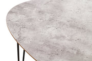 Beistelltisch 2er-Set, Betonoptik mit schwarzem Metallgestell – Ansicht 2