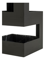 Schirmständer aus Metall, schwarz, mit Abtropfschale für 4-5 Schirme – Ansicht 3