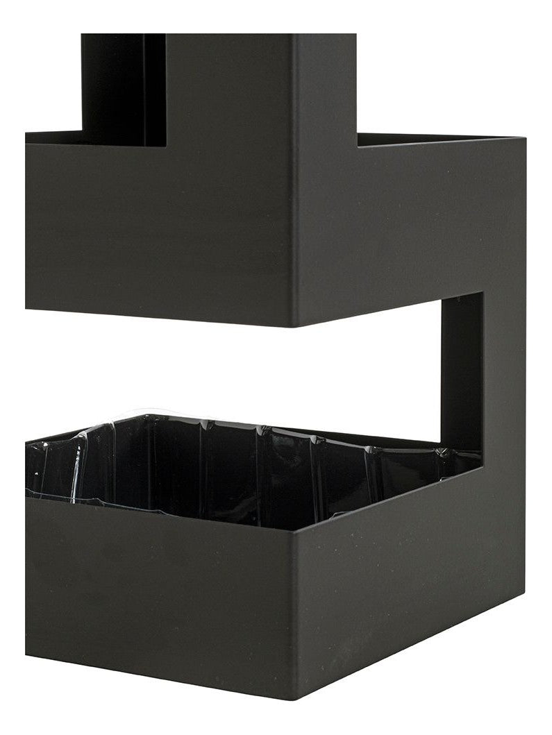 Schirmständer aus Metall, schwarz, mit Abtropfschale für 4-5 Schirme – Ansicht 3