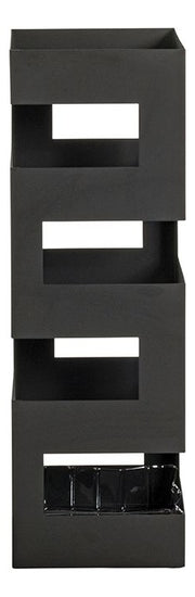 Schirmständer aus Metall, schwarz, mit Abtropfschale für 4-5 Schirme – Ansicht 5