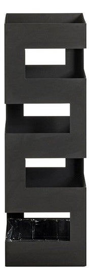 Schirmständer aus Metall, schwarz, mit Abtropfschale für 4-5 Schirme – Ansicht 6