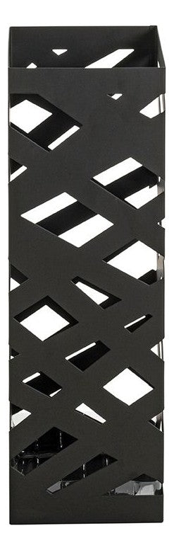 Schirmständer aus Metall, schwarz, quadratisch, 16x16x48 cm – Ansicht 6