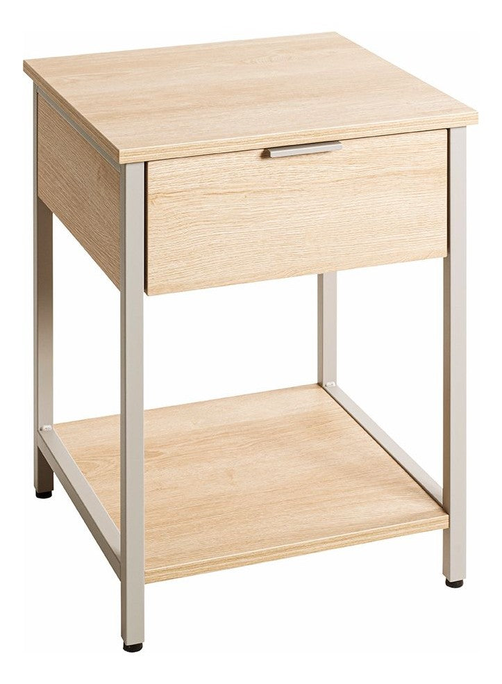Haku Beistelltisch Eiche-Kaschmirgrau mit Schublade und Softclose