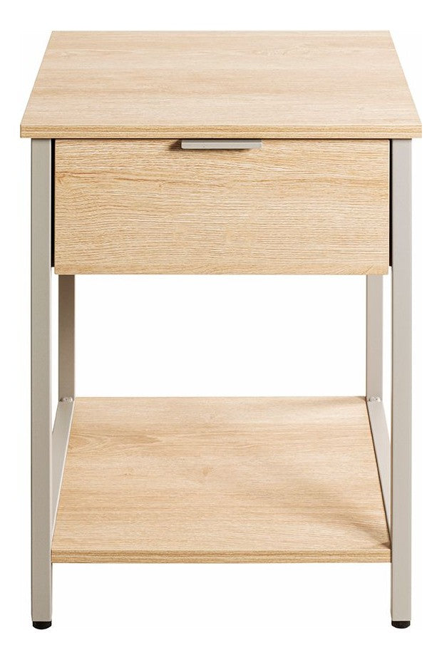 Haku Beistelltisch Eiche-Kaschmirgrau mit Schublade und Softclose