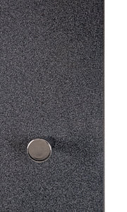 Wandgarderobe mit 7 Haken, Granitoptik Anthrazit, Chrom-Knöpfe – Ansicht 4