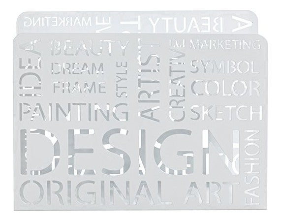 Zeitungsständer aus weiß lackiertem Metall im modernen Design – Ansicht 4