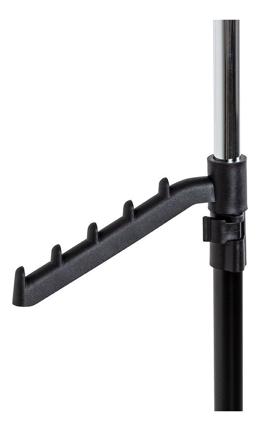 Haku Rollgarderobe höhenverstellbar, schwarz-chrom mit Kleiderstangen