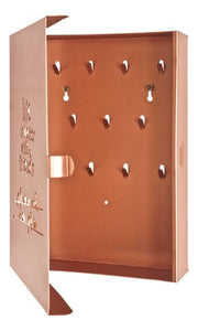 Schlüsselkasten mit 10 Haken, Kupfer-Metall, Wandmontage – Ansicht 4