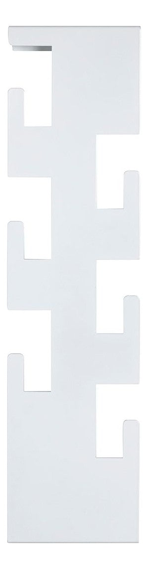 Wandgarderobe mit 6 Haken aus pulverbeschichtetem Stahl, weiß – Ansicht 4