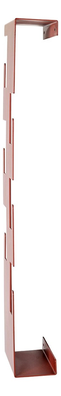 Wandgarderobe mit 6 Haken in Korallenrot, Stahl pulverbeschichtet – Ansicht 5