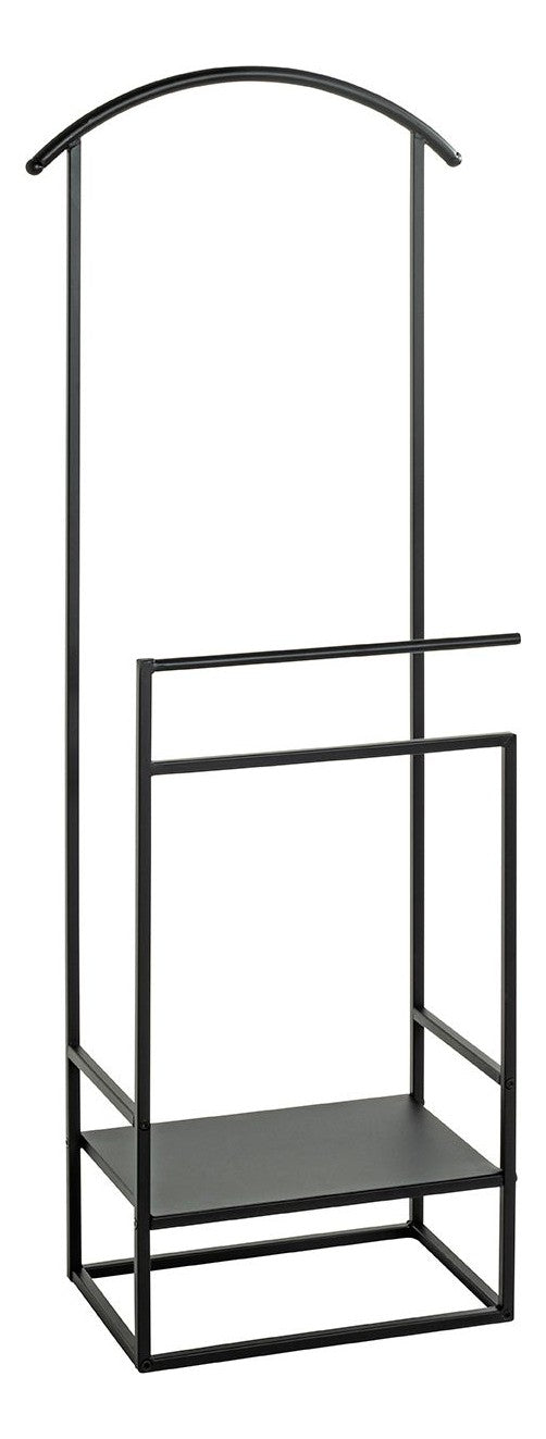 Herrendiener Dressboy aus Stahlrohr, schwarz lackiert, 128 cm hoch – Ansicht 1