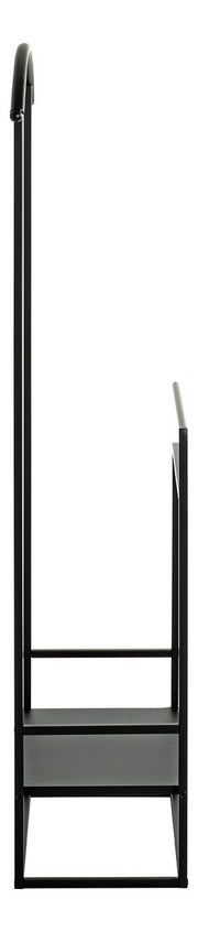 Herrendiener Dressboy aus Stahlrohr, schwarz lackiert, 128 cm hoch – Ansicht 7
