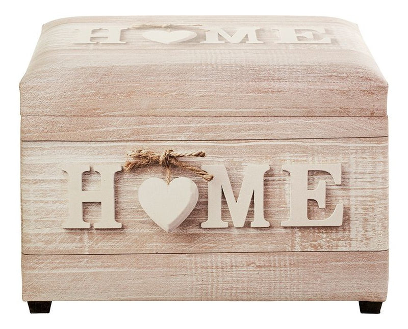 Haku Sitztruhe „Home“ aus Kunstleder, klappbar mit Stauraum