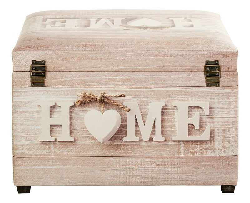 Haku Sitztruhe „Home“ aus Kunstleder, klappbar mit Stauraum
