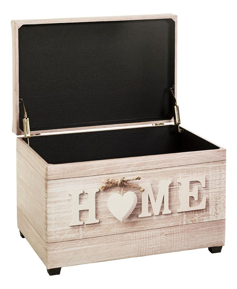 Haku Sitztruhe „Home“ aus Kunstleder, klappbar mit Stauraum