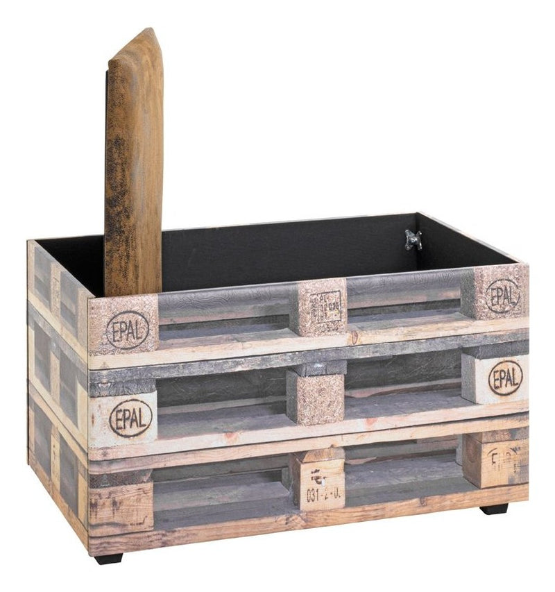 Haku Sitztruhe Palette mit Kunstleder-Bezug, Stauraum, Industrial