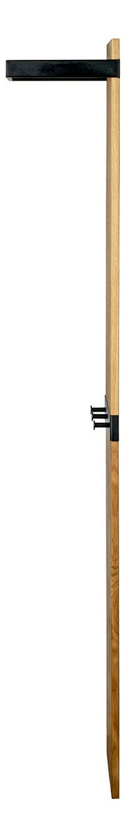 Wandgarderobe Eiche Massivholz mit Metallrahmen, 7 Haken – Ansicht 8