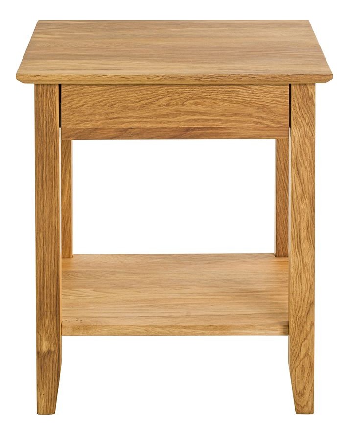 Haku Nachttisch Royal Oak Eiche massiv mit Schublade und Ablage